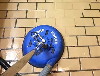 Tile grout cleaning service